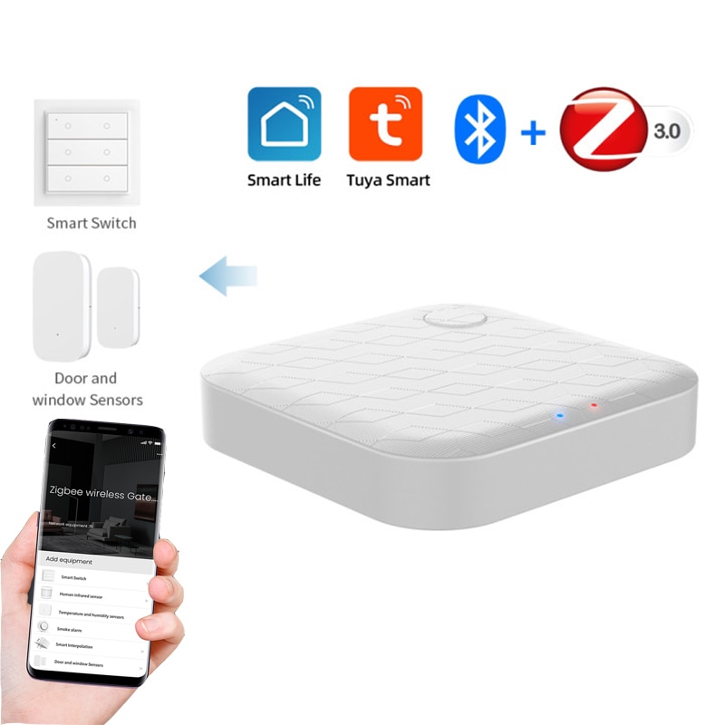 Tuya zigbee hub smart gateway hub smart home bridge smart life app trådlös fjärrkontroll via alexa google home app kontroll