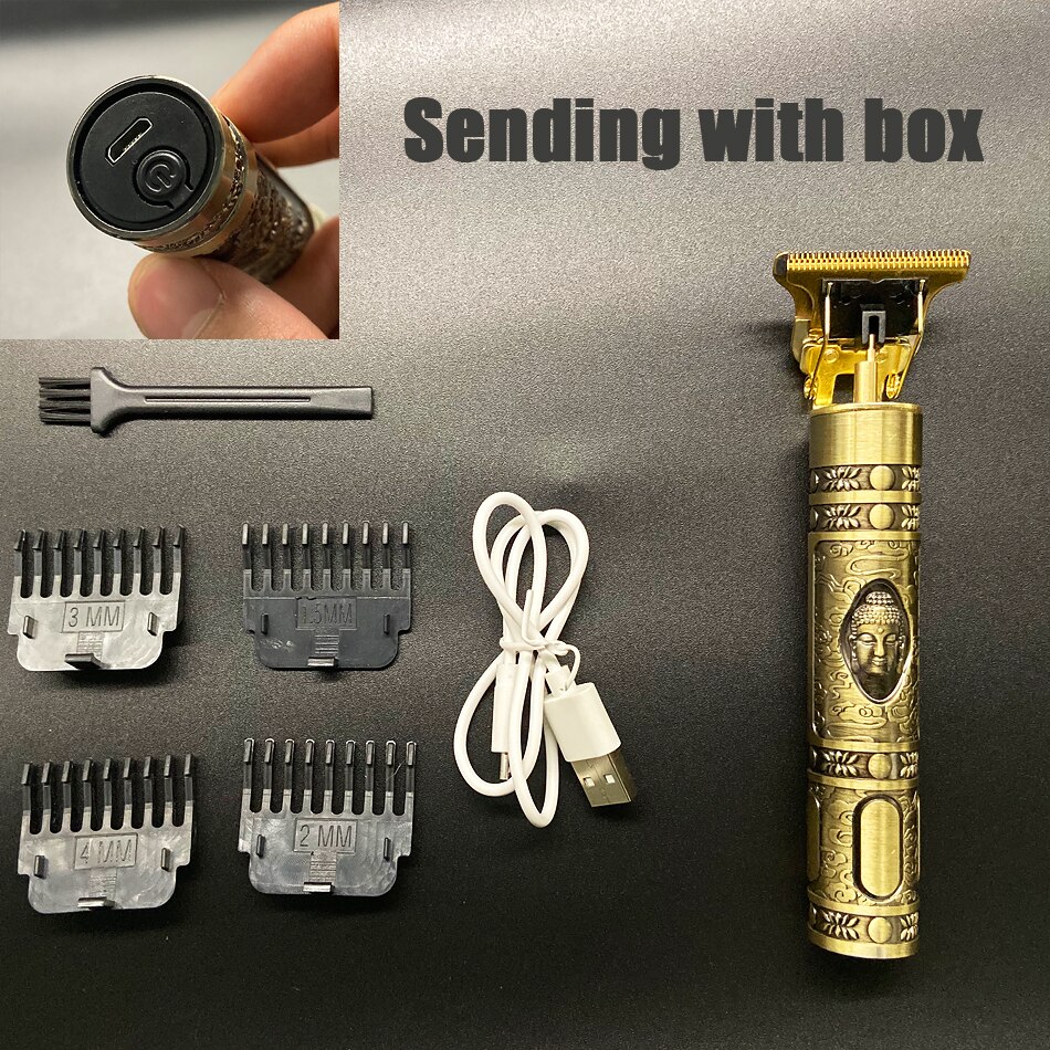 Hair Clippers Barber Haircut Sculpture Cutter Rechargeable Razor Trimmer Adjustable Cordless Edge for Men: SetA