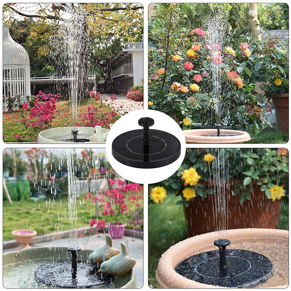 Mini Solar- Wasser Brunnen Schwimmbad Teich Wasserfall Brunnen Garten Dekoration Außen Vogel Schlecht Solar- angetrieben Brunnen Schwimmende Wasser