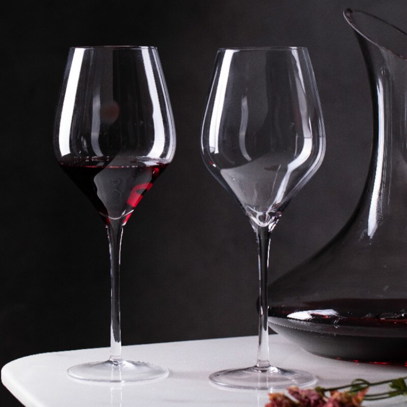 Creatieve Rode Wijn Glas Pinot Noo - Cup Hoge Kristal Glas Rode Wijn Glas Twee Sets Van Geschenkdoos