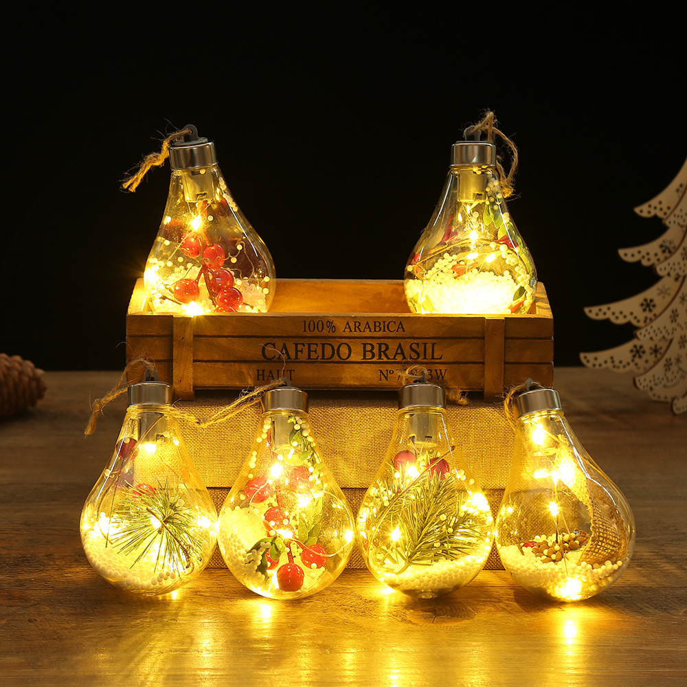 Bombillas de hadas LED con globo de hoja centelleante para cumpleaños, boda, , Acción de Gracias, día de la madre, decoración navideña, lámpara de noche