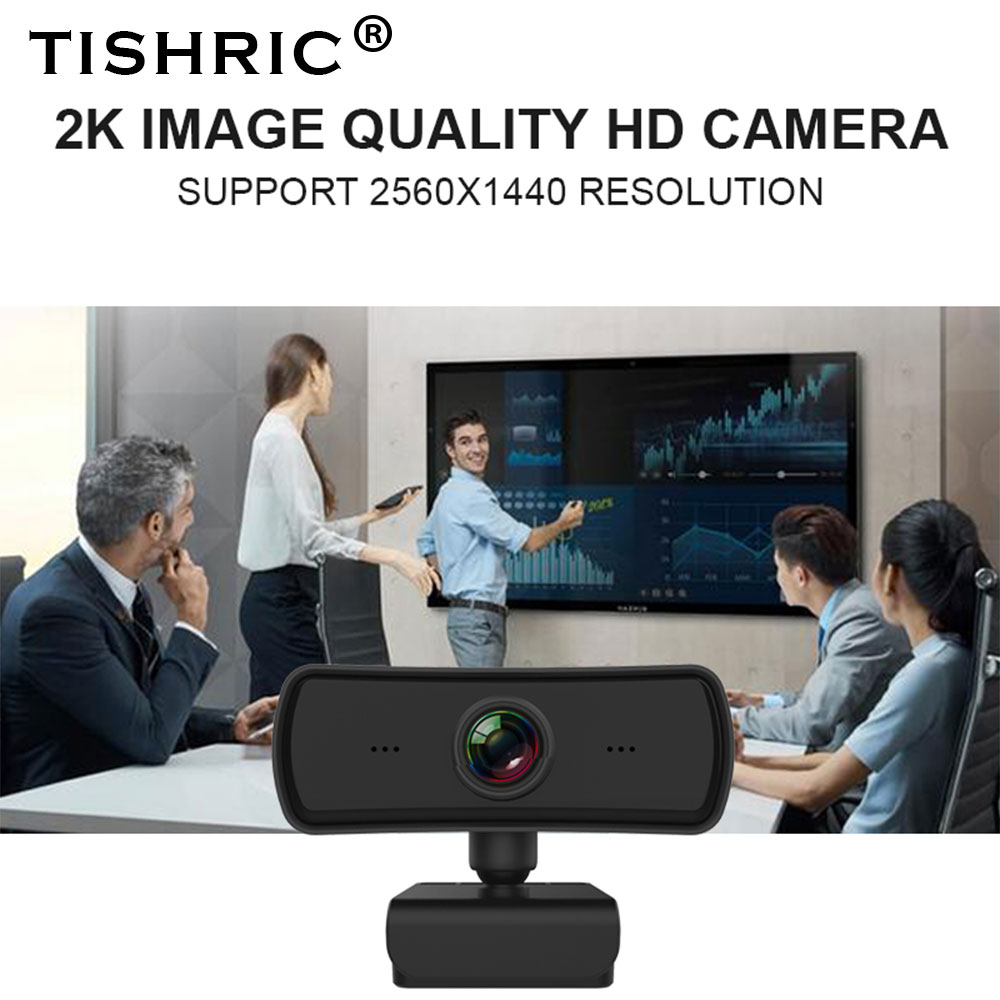 TISHRIC PC03 1080p Autofocus Camera Web USB PC Webcam 2K 400W HD 2560x1440 Pixel per videoconferenza remota