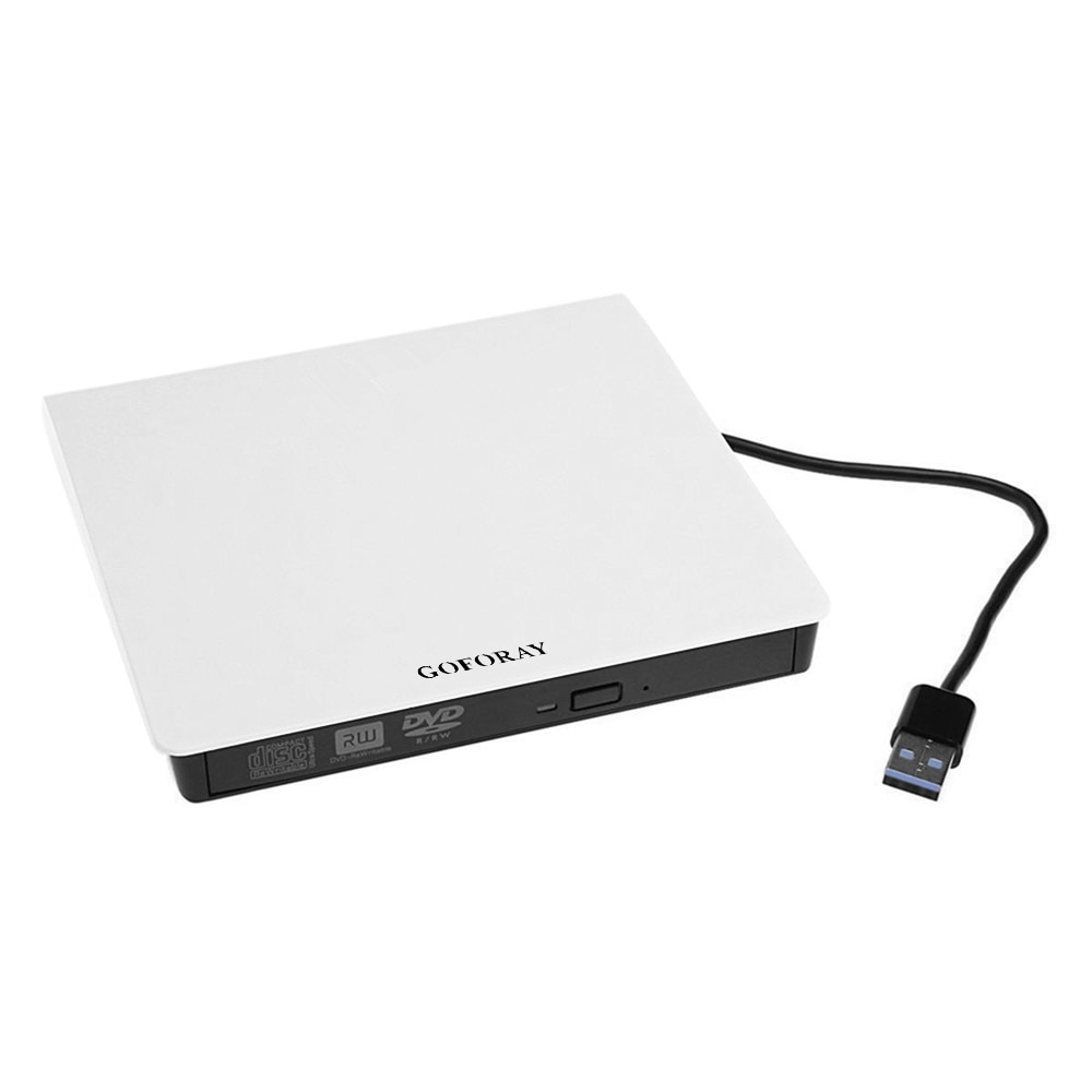 USB 3.0 Mobile External Case For 12.7mm SATA CD DVD BD-ROM BD-RE Drive: Black and White