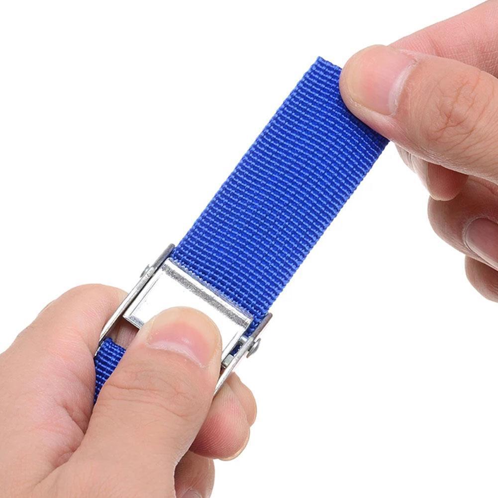 CAZS – sangle d&#39;arrimage de voiture 2M, sac de bagages à cliquet, ceinture d&#39;arrimage à boucle métallique, accessoires de voiture