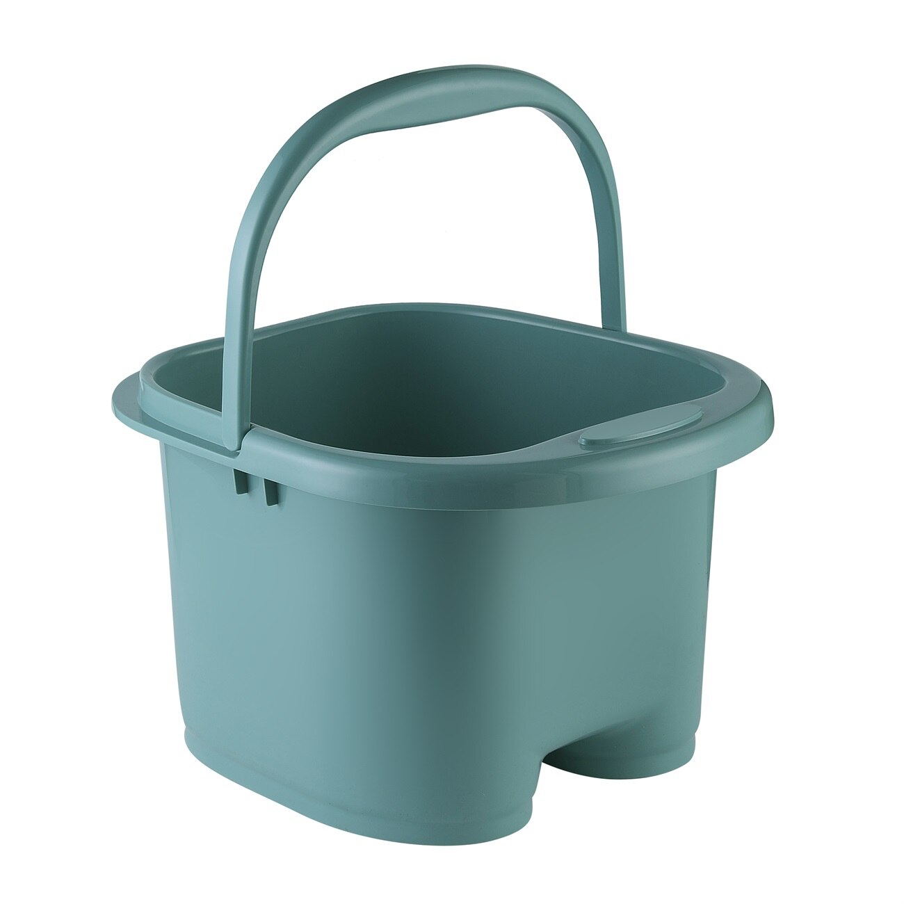 Haushalt Kunststoff Eimer Fußbad Eimer Bad Fuß Badewanne Waschbecken Wäsche Eimer Tragbare Wasser Behälter mit Griff: green
