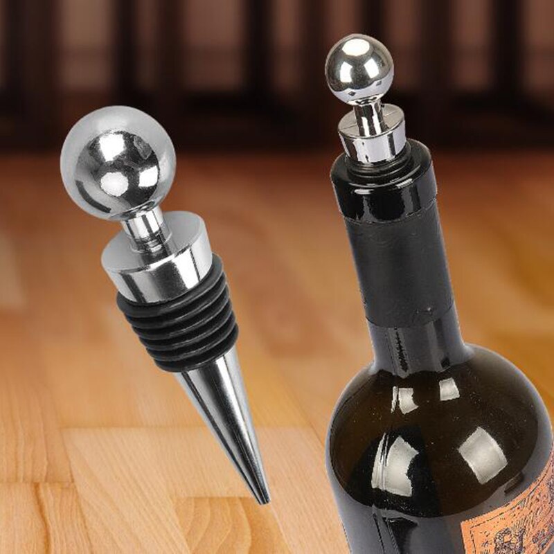Roestvrijstalen wijnstopper vacuüm afgesloten flessenstop wijnkurk flessendoppen opbergdoos draaidop plug bar wijnaccessoires