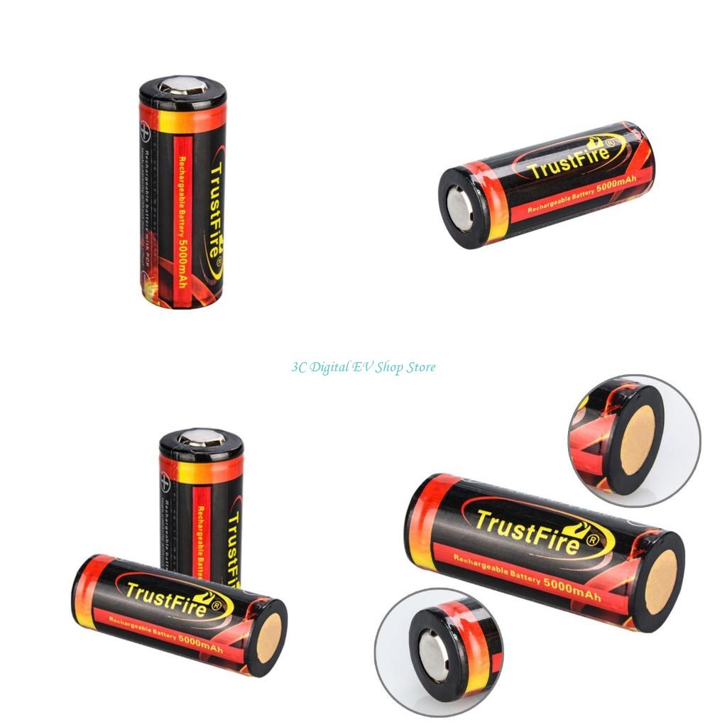 E74D 3.7V 22650 Li-ion Battery 5000 mAh 22650 ion Rechargeable Lithium For Flashlight
