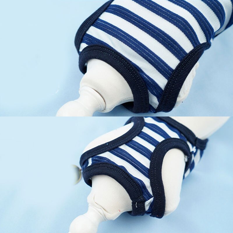 Gilet sans manches en coton pour chien, T-shirt d'été à rayures, confortable, respirant, Simple, vêtements pour animaux de compagnie, pour petit chien et chat