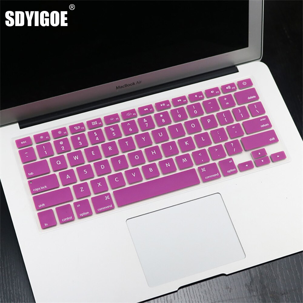 Laptop keyboard cover For macbook Pro13 Retian A1502A1425 15Pro A1398 Air13 A1466 A1369 Silicon Keyboard Cover protective film