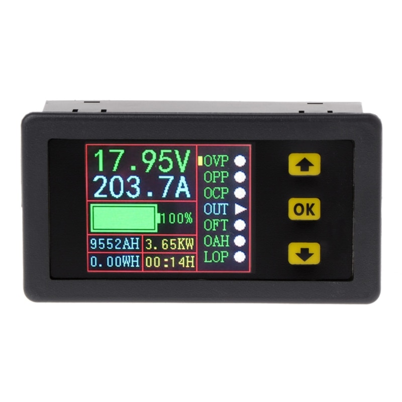 Digital Multimeter Charge-Discharge Battery Tester DC 0-90V 0-20A Volt Amp Meter #Aug.26