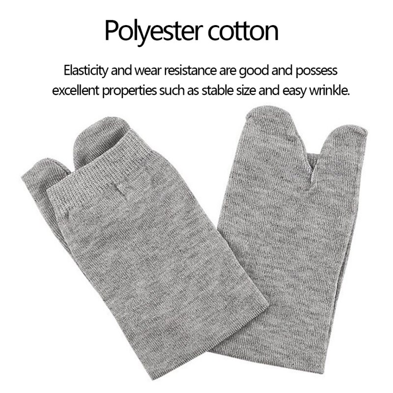 1 par de calcetines japoneses con dedos de los pies, desodorante de fibra de bambú para hombres y mujeres, calcetines deportivos transpirables con dedos separados, Kimono, Flip Flop, calcetines