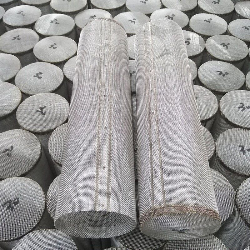 304 stainless steel mesh filter element Filter cartridge for pipe filter Net tube Sanitary Inline Strainer Fit Micron scale