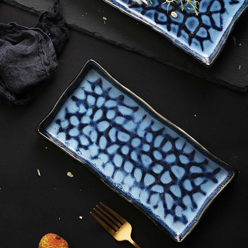 Oven Keramische Vierkante Plaat Taart Plaat Westerse Steak Plaat Lade Rechthoekige Plaat Sushi Plaat Sashimi Plaat Dessertbord
