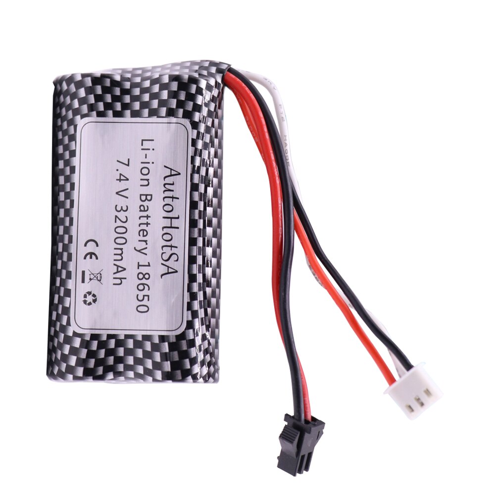 7.4V 3200mAh Lipo Batery SM/JST/T/TAMIYA Plug For remote control RC helicopter toys parts 7.4 V Lipo battery 18650 Toys Battery