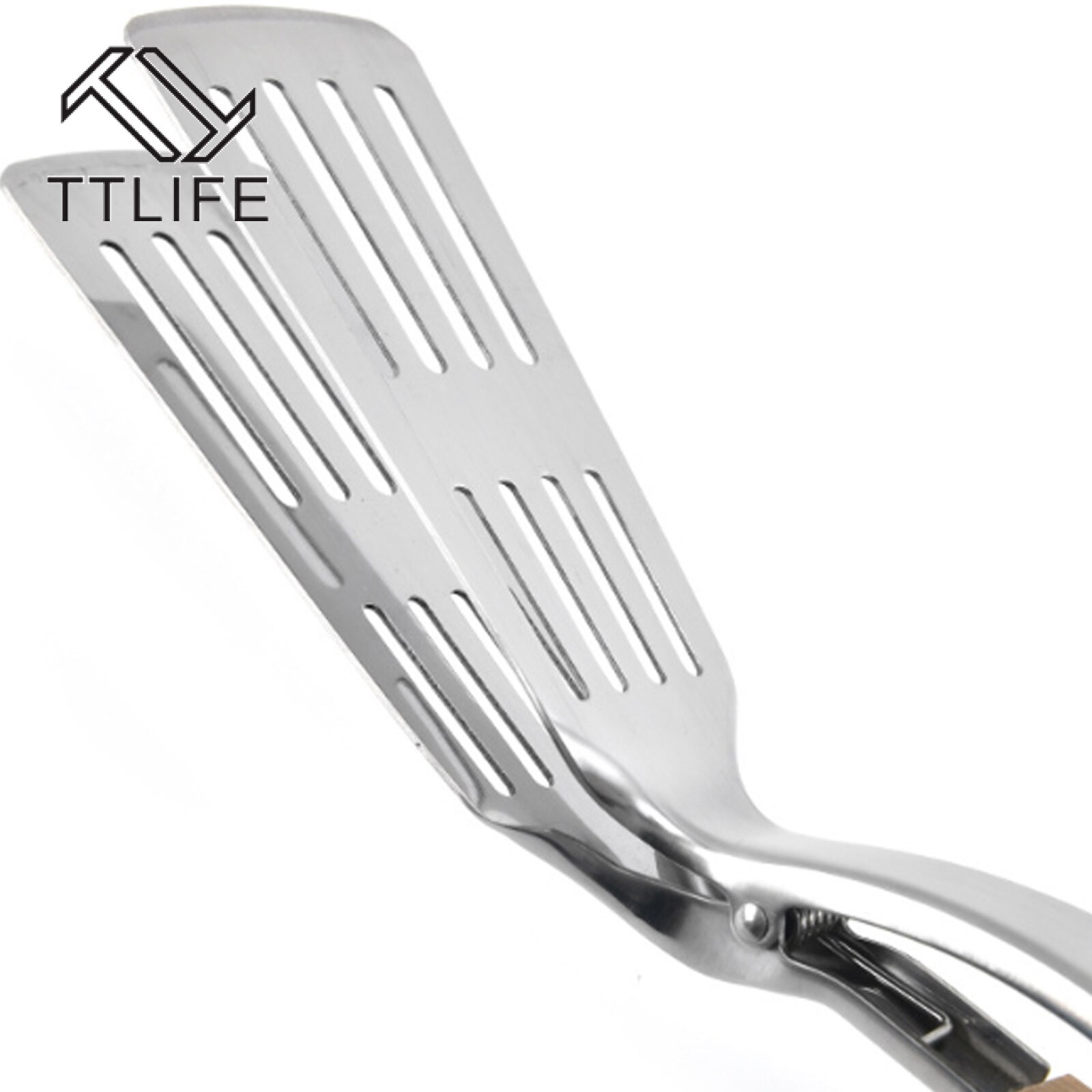 2 In 1 BBQ Tong Spatula Stainless Steel Spatula Tongs With Extra Long Handle For Grilling Outdoor Durable Kitchen Cooking Turner