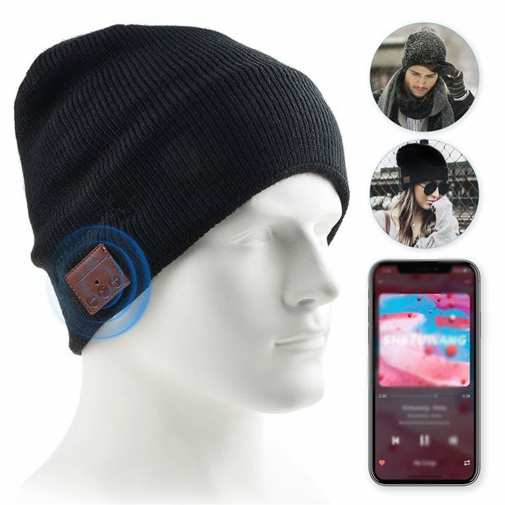 2 in 1 Winter Bluetooth-kompatible 5,0 Headset Stirnband warme Musik Hut mit Mikrofon für Freis prec heinrich tung Outdoor Sport Cap