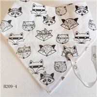 Baby freundlicher Baumwolle Karikatur Nette Bandana Lätzchen Fütterung Speichel Handtuch dribbeln Dreieck: LILA