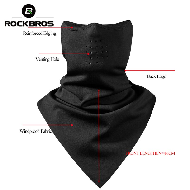 Rockbros máscara facial de esqui, máscara de inverno com lã térmica e respirável para ciclismo, corrida, snowboard, motociclismo e esqui