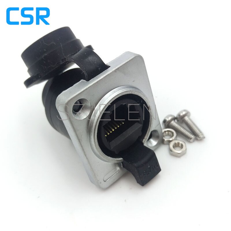 RJ45 socket vrouwelijke connectoren, RJ45 panel mount connector socket, RJ45 en stofdicht connector, IP65