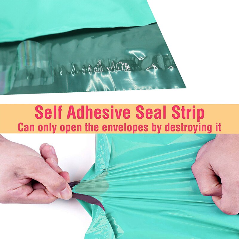 100PCS Teal Green Poly Mailer 9 Sizes Poly Mailer Self Seal Envelopes bag with adhesive Postal Bags Bags
