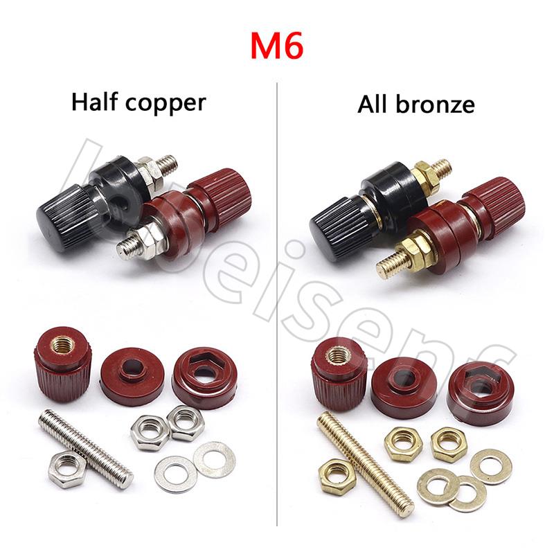 6mm Remote Battery Power Junction Connector Premium Post Terminal Kit Stud Accessory Universal Replacement Automotives