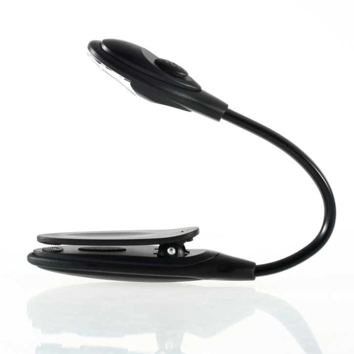 Icoco 1 Pc Mini Flexibele Clip-On Bright Book Light Laptop Witte Led Boek Lezen Licht Lamp