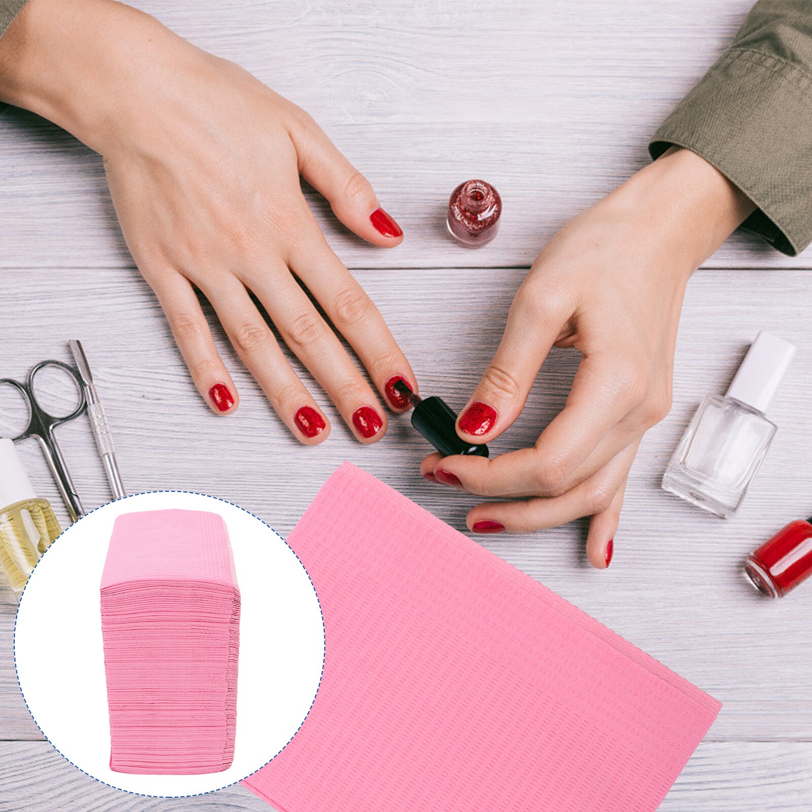 125pcs Disposable Table Mat Manicure Paper Towels Salon Disposable Desk Pad: Default Title