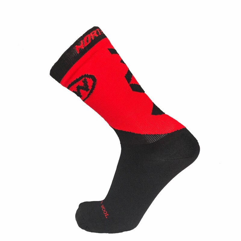 Men Sports Socks Riding Cycling Socks Running Sport Sock Summer Mountain Hiking Man Women Bike Socks Calcetines Ciclismo: YM NW Red