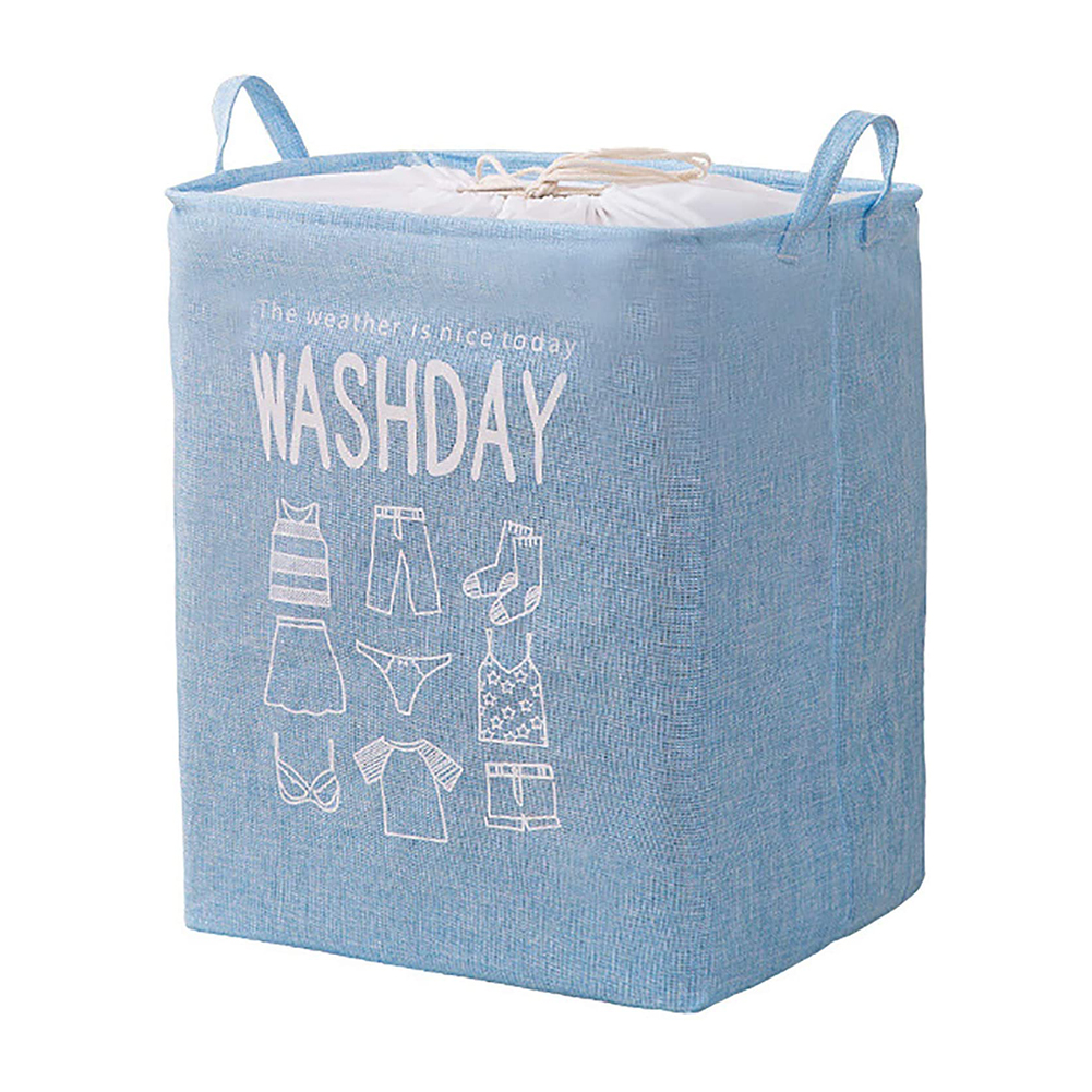 Super Large Laundry Basket 75LFoldable Storage Laundry Hamper with Drawstring Cover Water-Proof Linen Toy Clothes Storage Basket: BU