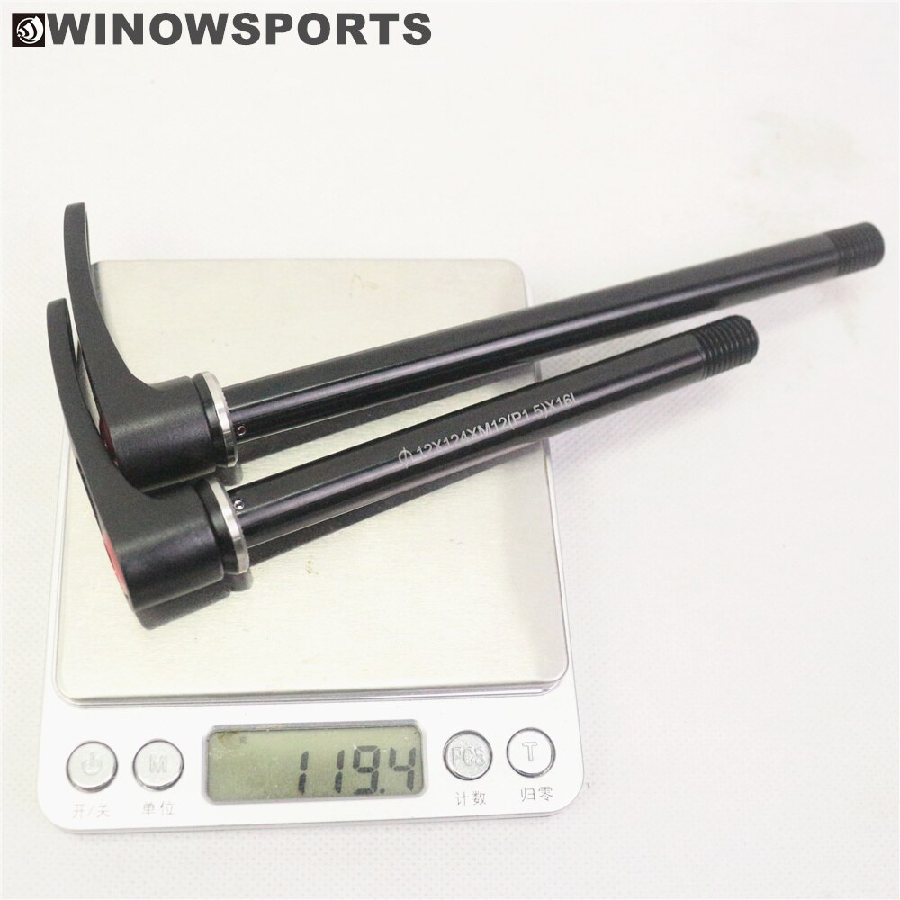 Winowsports Straße Rabatt Rahmen Steckachse 100*12mm gabel und rahmen 142*12mm schnell Freisetzung Spieß m12 Gewinde 1,5 MM Kies rahmen spieß