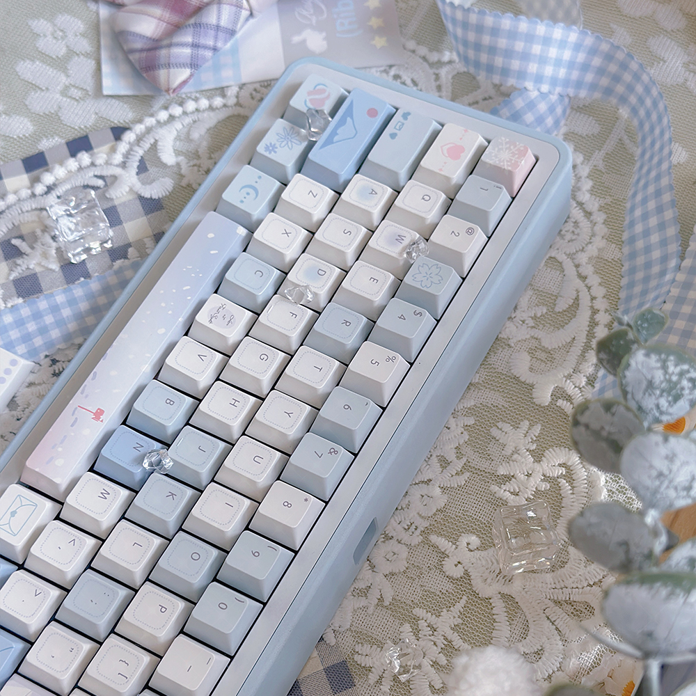 95 Keys Cherry Profile PBT Keycaps Love Letter Theme Key Caps for Gaming Mechanical Keyboard 61/64/68/75Keys AULA F75 Key Caps ﻿