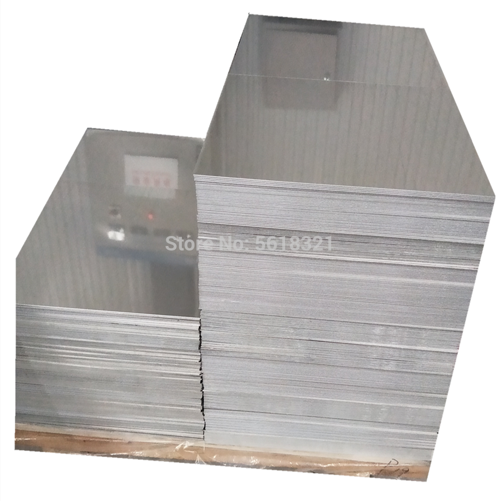 Forskellige tykkelsesstørrelser aluminium flad plade 300*300*4/8/10/20mm ark 6061 til formmodel