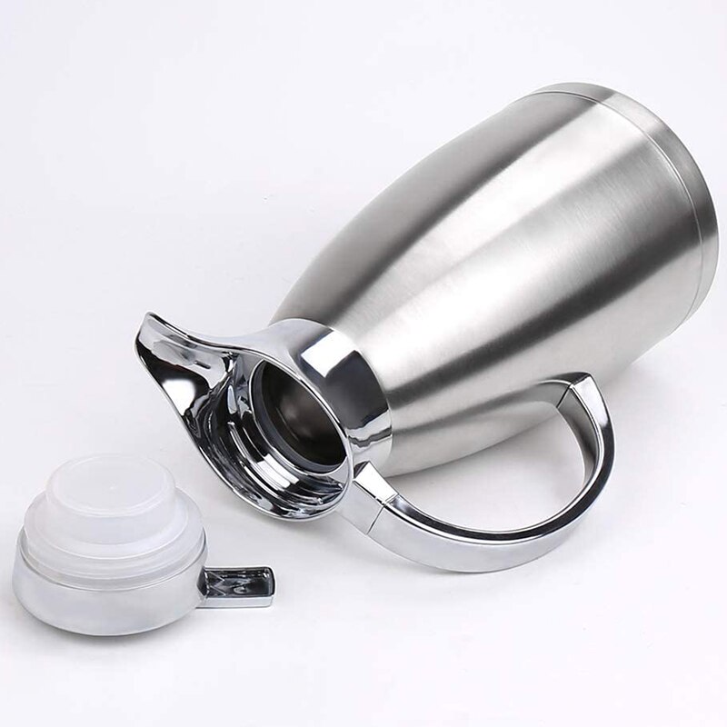 61Oz Coffee Carafe Airpot Insulated Coffee Thermos Urn Stainless Steel Vacuum Thermal Pot Flask for Coffee