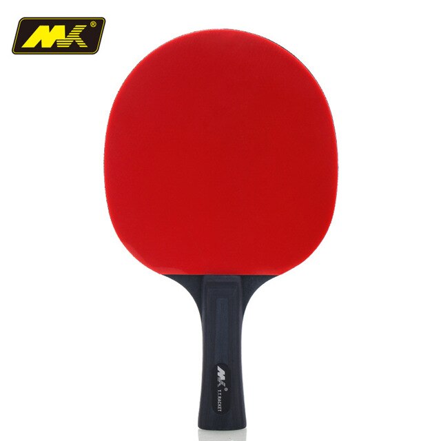 Carbon Table Tennis Racket 1Pcs Upgraded 4 Star Set Lightweight Powerful Ping Pong Paddle Bat With Good Control Send Package: Long handle