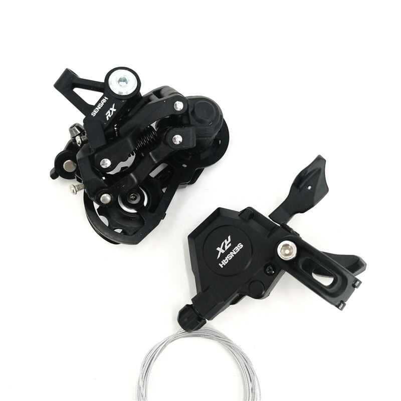 3 Speed Folding Bike Shift Lever Rear Derailleur 3-Speed Freewheel Shifter Folding Bicycle Derailleurs SENSAH-RX: Black 1Set