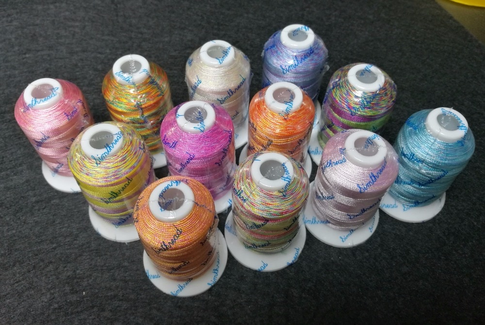 S127 - S138 Multi-colors Embroidery Thread 1100Y for machine/hand embroidery quilting overlocking on any home sewing machines