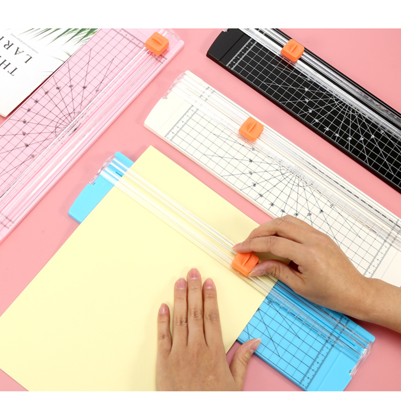 Small Paper Cutter Simple Mini Paper Cutter A4 Portable Paper Cutter Cut Photo Manual Paper Cutter Art Student Art Supplies