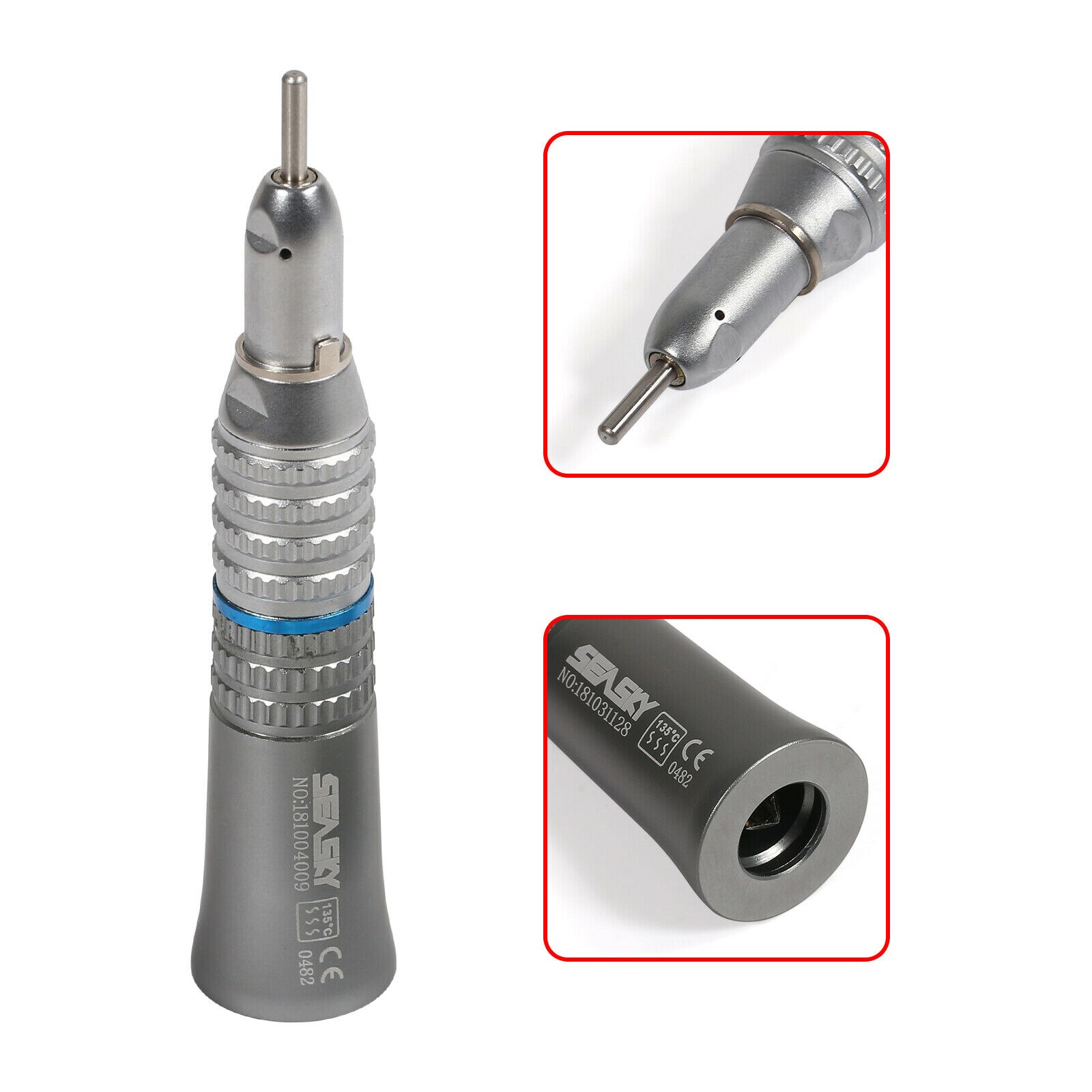 Dental Lab Marathon Electric Micromotor Low Speed Contra Angle Straight Handpiece 2.35mm Burs Drills Polishing Kits: Straight