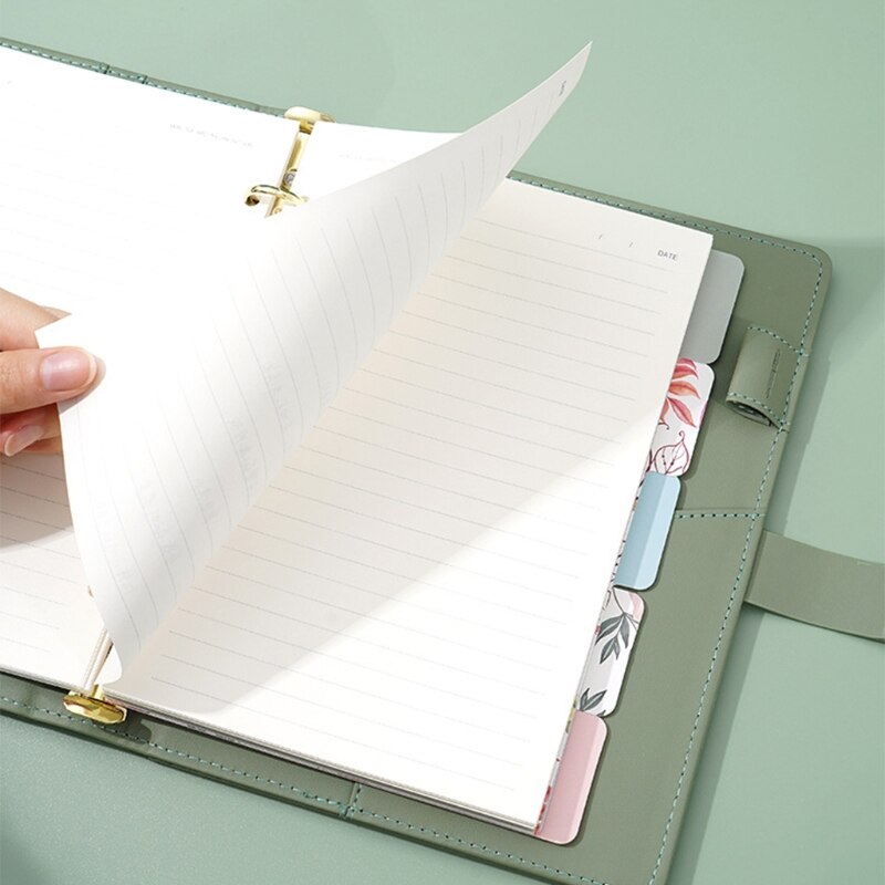 A5 Personal Planner Refillable 6 Ring Binder w/ Magnetic Buckle Closure Pen Loop