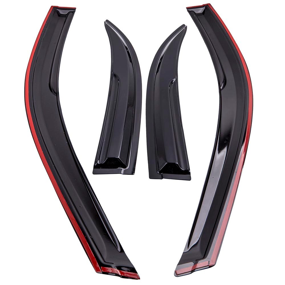 JDM-visera ondulada 3D estilo Mugen para ventana, protector de lluvia, ventilación, sombra para Acura TSX