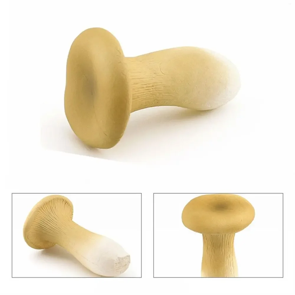 Modelo de vegetais estatuetas de fungos matsutake oyste simulação artificial cogumelo pleurotus planta modelo de fungo decoração de jardim: Chocolate