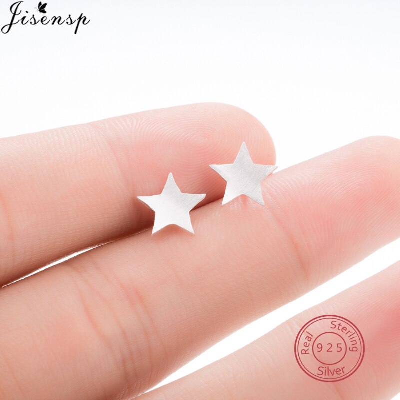 100% 925 Sterling Silver Earrings Stud for Women Girls Minimalist Jewelry Geometric Plane Butterfly Star Earring Party bijoux: FED117