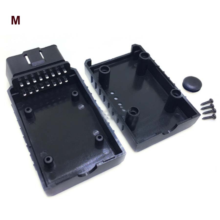 12 Types Option J1962 Male Connector 12V Car OBD Shell Plug with Screws OBD2 16pin OBD DIY Assemble Diagnostic Interface Socket: Dark Red