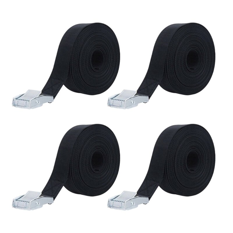 Lashing Strap Short Orange 1" X 6.5 Ft, Cam Buckle Tie Down Straps Heavy Duty Secure Straps Up To 700 Lbs Capacity For Motorcycle,SUP, Kayak, Canoe