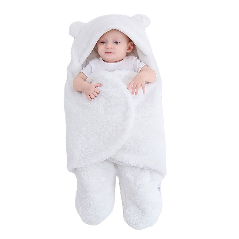 Baby Schlafsack Ultra-Weichen, Flauschigen Fleece Neugeborenen Empfang Decke Infant Jungen Mädchen ClothesSleeping Kindergarten Wrap Swaddle