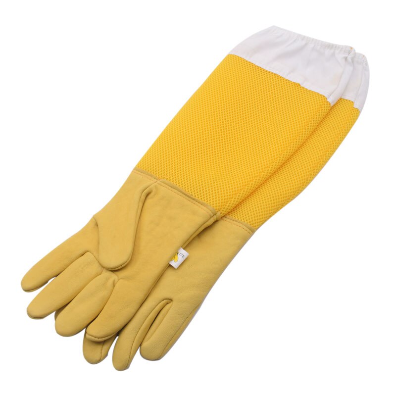 1 par apicultura guantes para apicultura guantes de protección con mangas larga ventiladas de apicultura de seguridad: XXXL