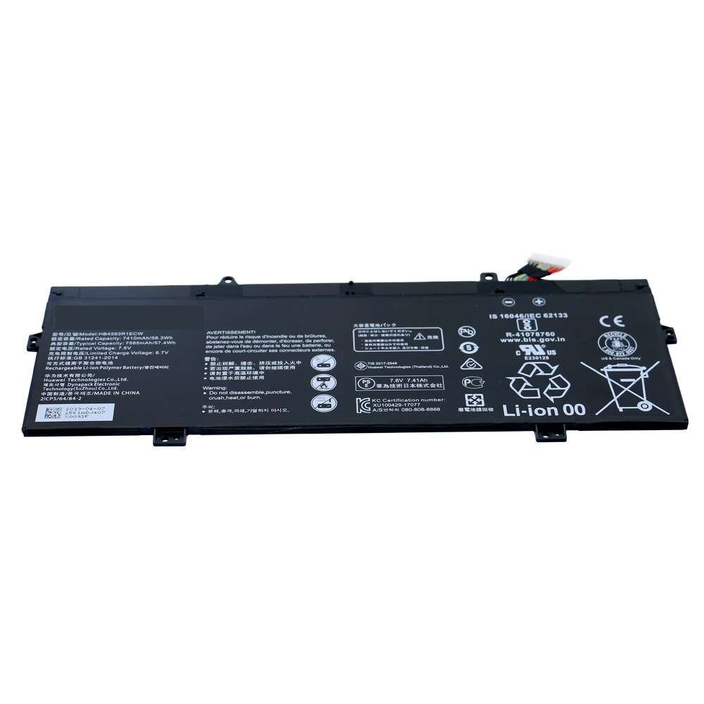 Laptop Battery HB4593R1ECW For HUAWEI Honor Magicbook 14" KPL-W00 &amp; Matebook X Pro