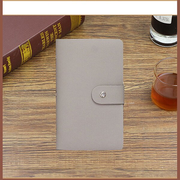 Business Card Holder Black 156 Bank Women&Men Card Bags Name Id Business Leather Credit Card Case Card Holder Ls8916fb: Grey