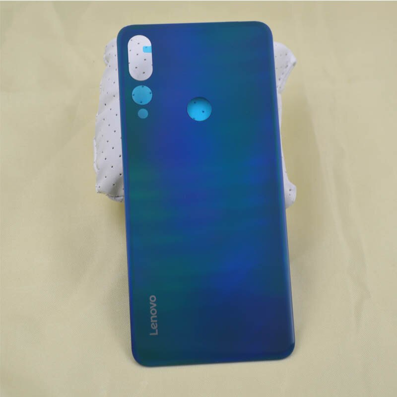 Voor Lenovo Z5s Terug Batterij Cover Achterdeur Behuizing Case Panel Vervanging Originele 6.3 &quot;Lenovo Z5s Batterij Cover Met lens: Blue No Lens