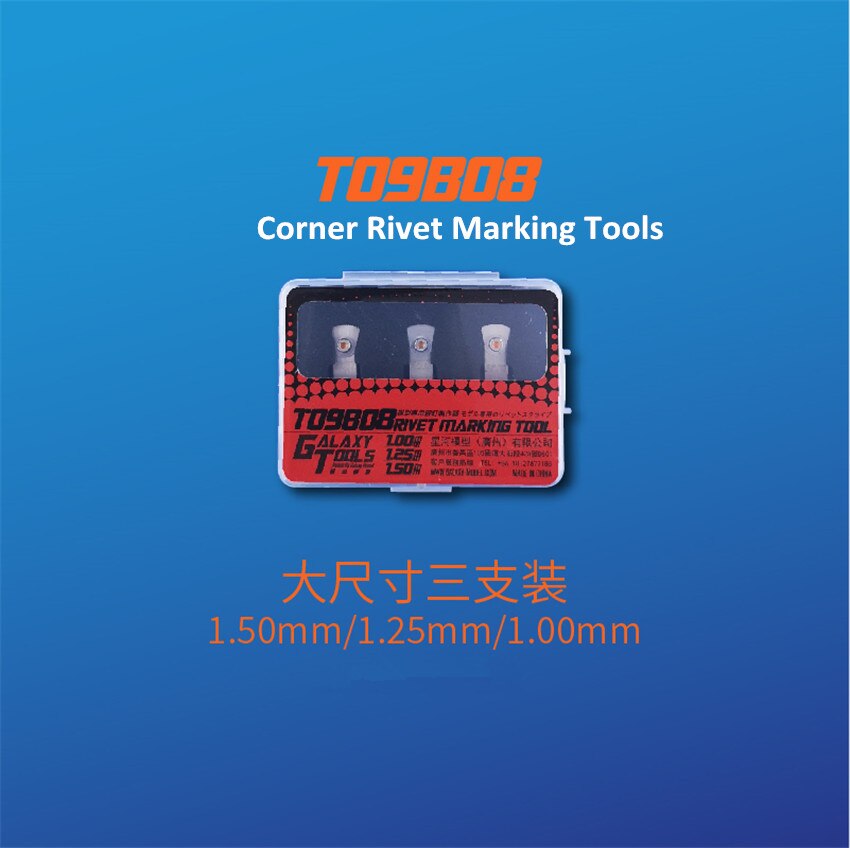 GALAXY tool angle/rivet maker marking tool and craft model with handles hobby construction aids: 1.0-1.5mm corner